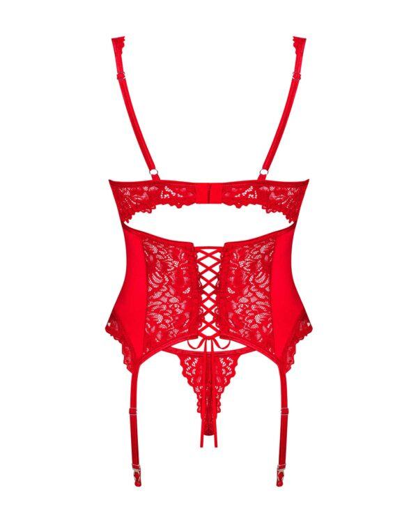 Amor Cherris guêpière et string - Rouge – Image 9