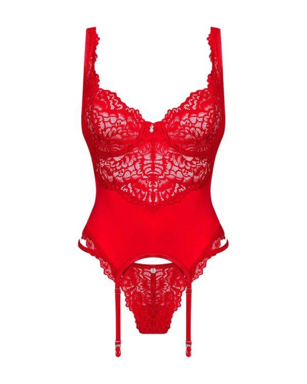 Amor Cherris guêpière et string - Rouge – Image 8