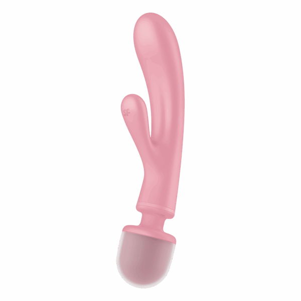 Triple lover Rabbit et Wand Satisfyer - Rose – Image 3