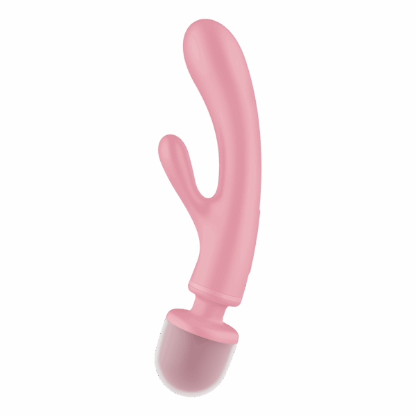 Triple lover Rabbit et Wand Satisfyer - Rose – Image 4