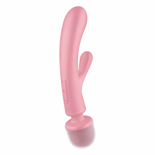 Triple lover Rabbit et Wand Satisfyer - Rose – Image 7