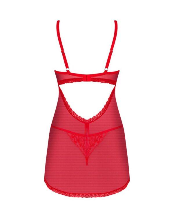 Chilisa babydoll et string - Rouge – Image 9