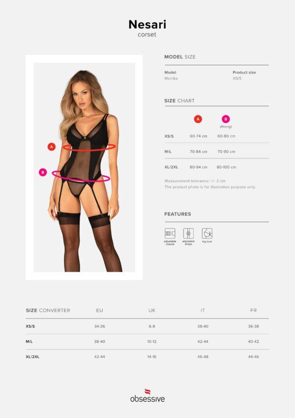 Nesari corset et string - Noir – Image 10