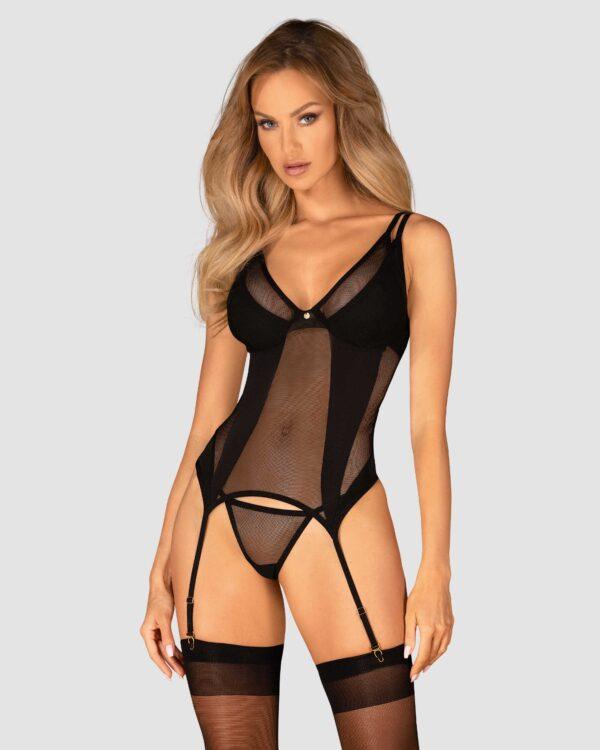 Nesari corset et string - Noir – Image 6