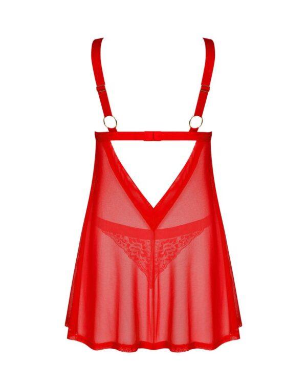 Elianes babydoll et string - Rouge – Image 9