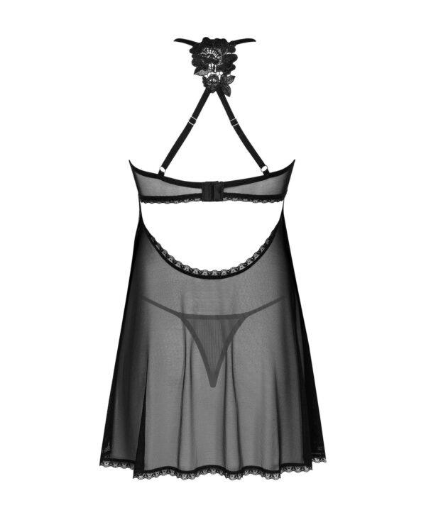 Latinesa babydoll et String - Noire – Image 9