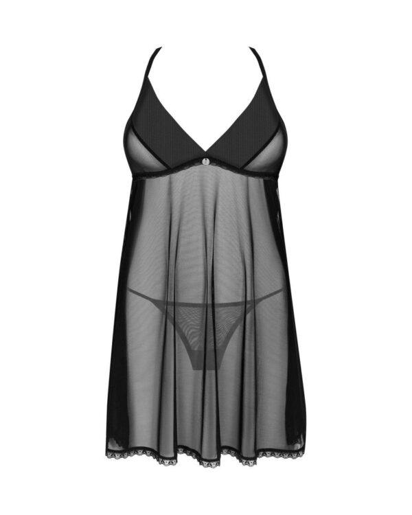 Latinesa babydoll et String - Noire – Image 8