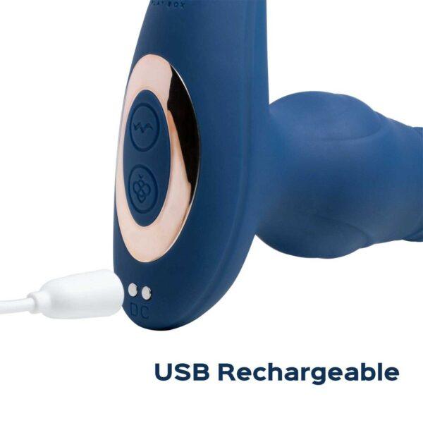 Cyrus - Vibromasseur de prostate va et vient contrôlé par application - Noir – Image 4