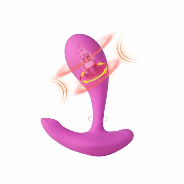 Oly 2 Vibromasseur à pression et application controlable avec le voix Rose – Image 3