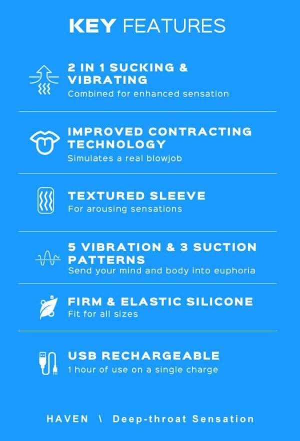 Haven masturbateur à succion et vibration – Image 8