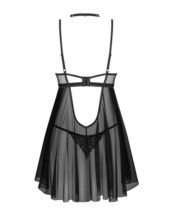 Donarella babydoll et String - Noire - NP – Image 7