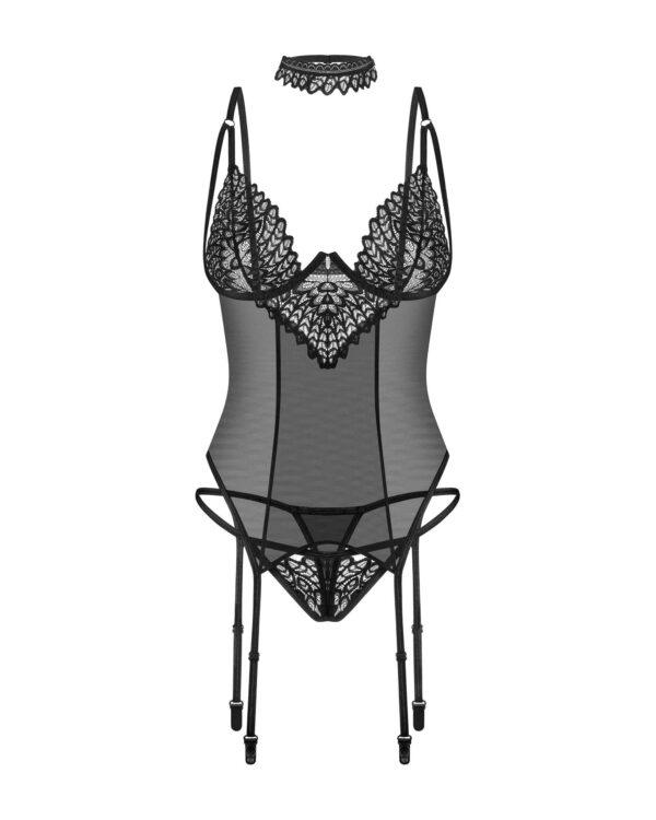 Donarella corset et string - Noir NP – Image 7