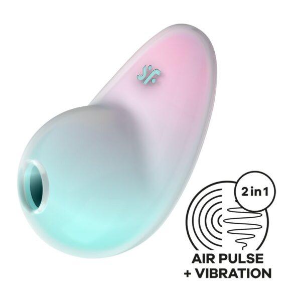 Pixie Dust vibromasseur à ondes de pression - Vert et rose