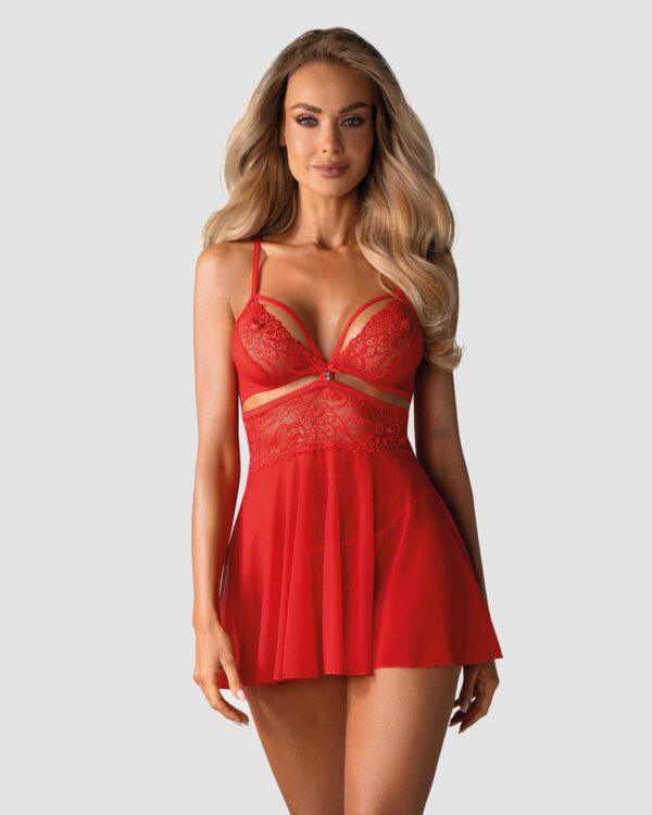 838-BAB-3 Babydoll - Rouge – Image 4