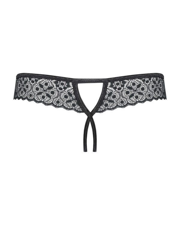 Shibu String ouvert - Noir – Image 7