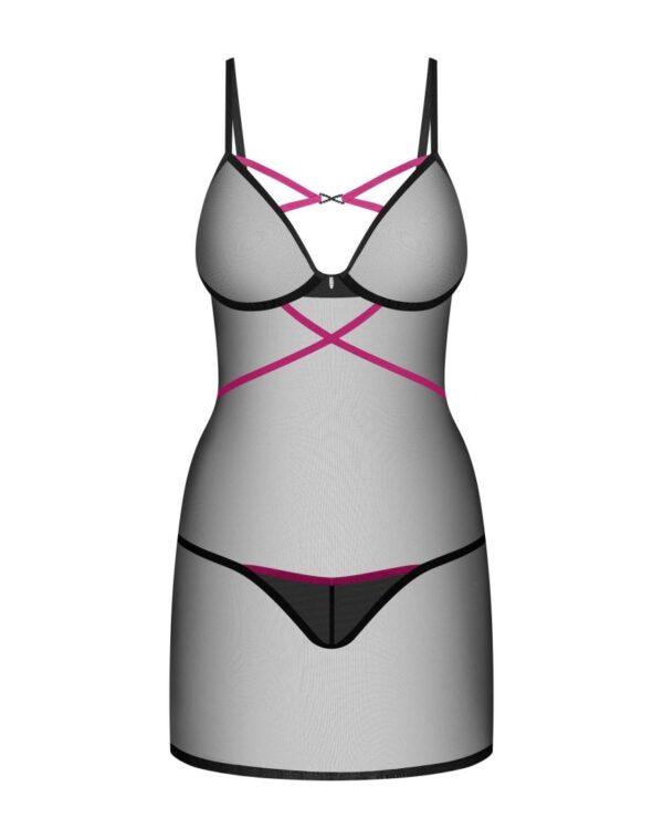 Novenes nuisette et string - Noir – Image 6
