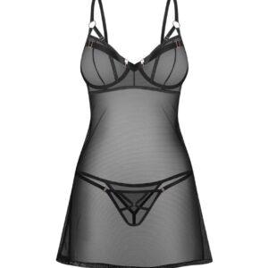 Euridia Nuisette et string - Noirs
