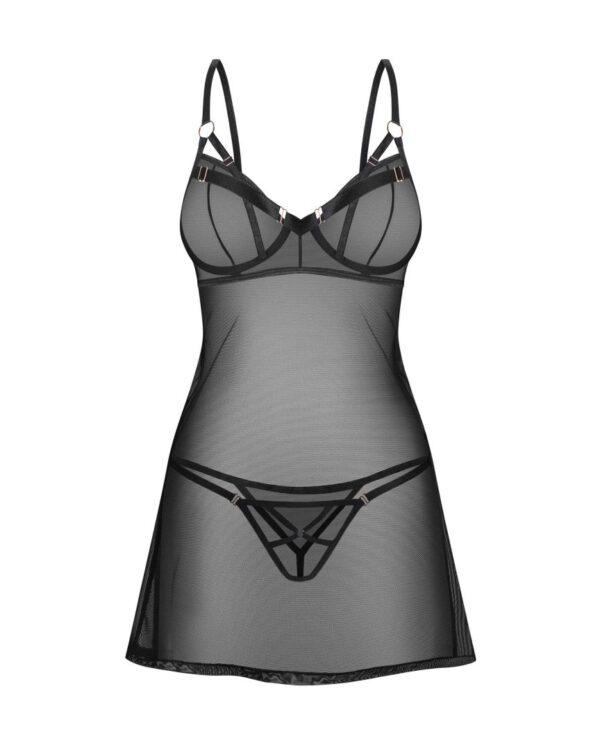 Euridia Nuisette et string - Noirs