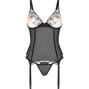 Vila blanes corset et string - Noirs