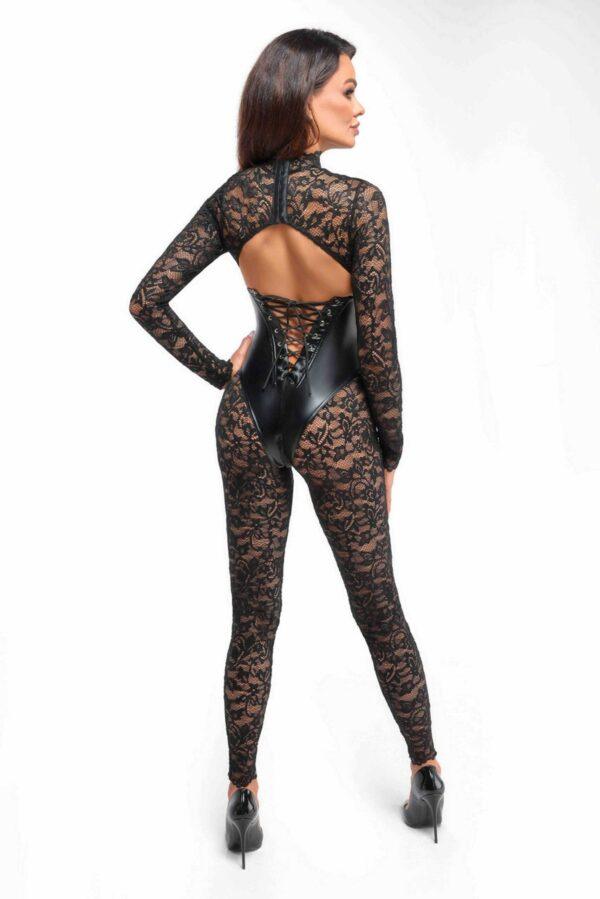F299 Combinaison en dentelle Enigma avec corsage sous poitrine – Image 3