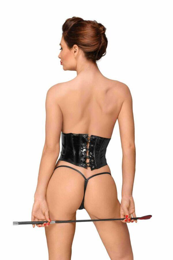 F193 corset en PVC avec laçage réglable dans le dos – Image 5