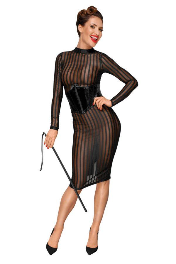 F193 corset en PVC avec laçage réglable dans le dos – Image 6
