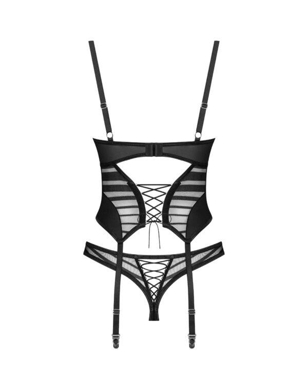 Lune Bellis corset et string - Noirs – Image 3