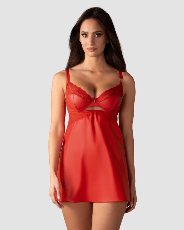 Aliosa nuisette et string - Rouges – Image 3