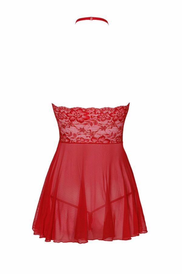 Sexy Kiss 247 babydoll et ruban de satin - Rouge – Image 7
