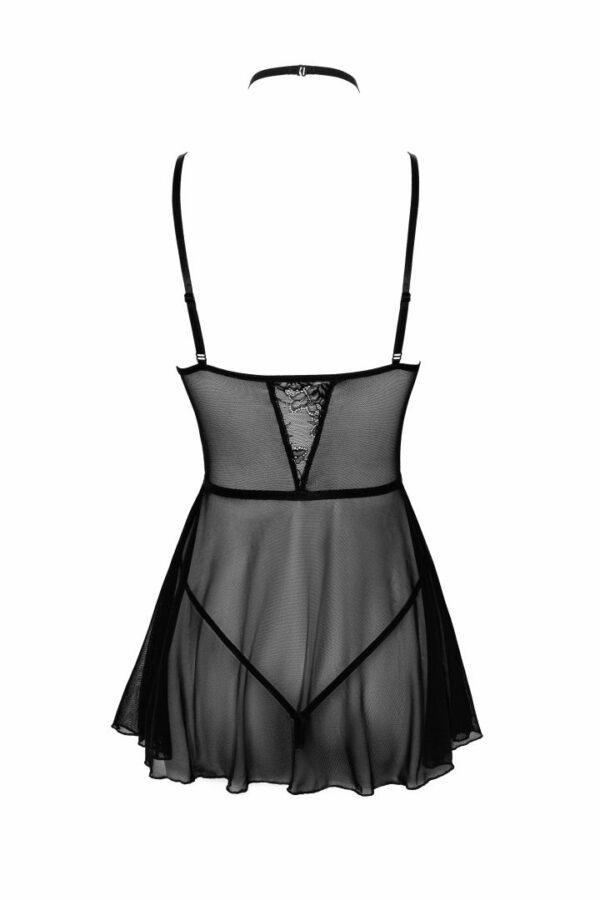 First Kiss 249 babydoll et collier - noire – Image 6