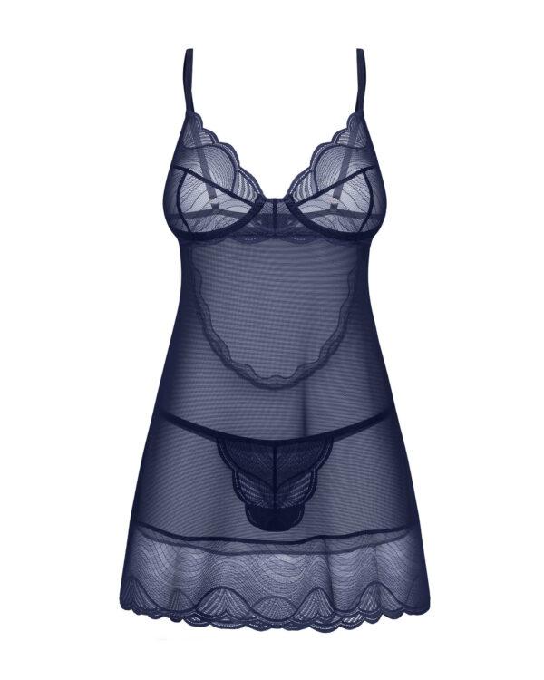 Nightly Blue nuisette et string - Bleu – Image 7