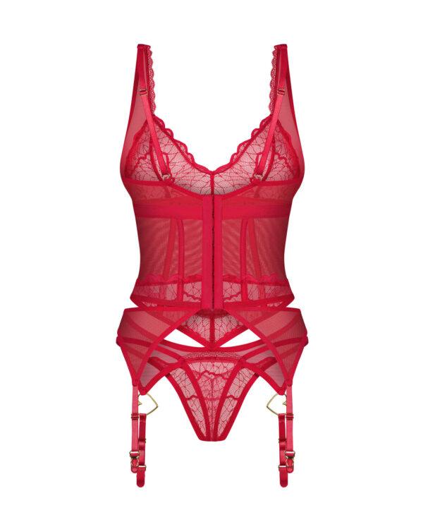 Cupide Desir corset et string - Rouge – Image 7