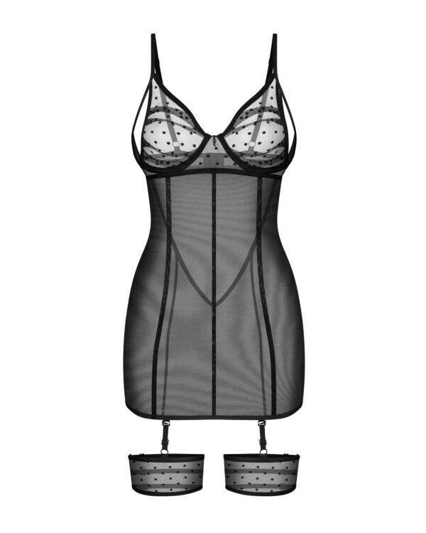 Nuites nuisette et string - Noirs – Image 7