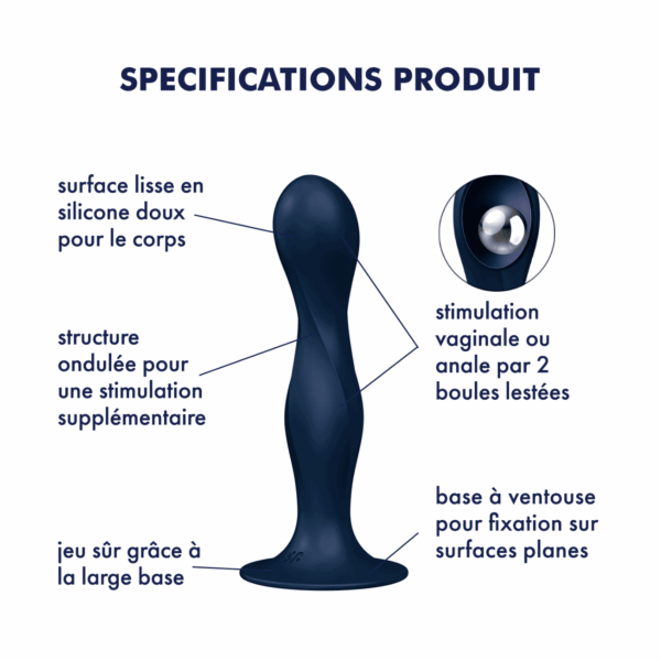 ECHANTILLON Satisfyer Double ball-R Dildo for couples – Image 7