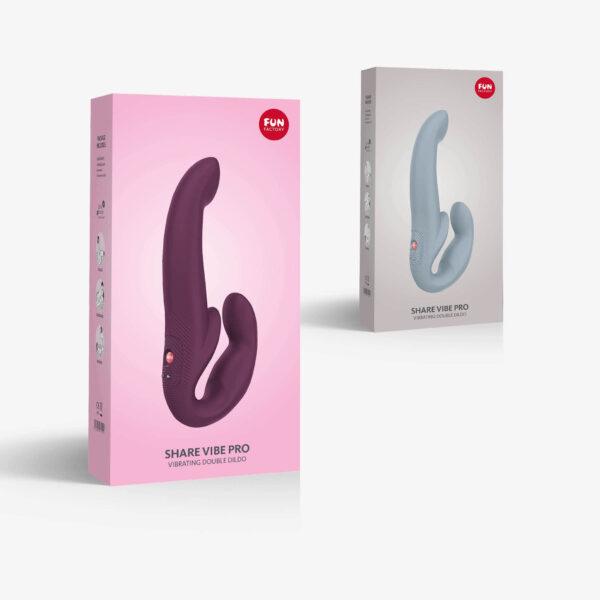 Share Vibe Pro - Vibromasseur Double - Gris cool – Image 10