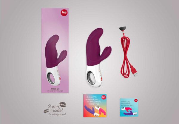 Miss Bi - Vibromasseur rabbit puissant - Violet – Image 10