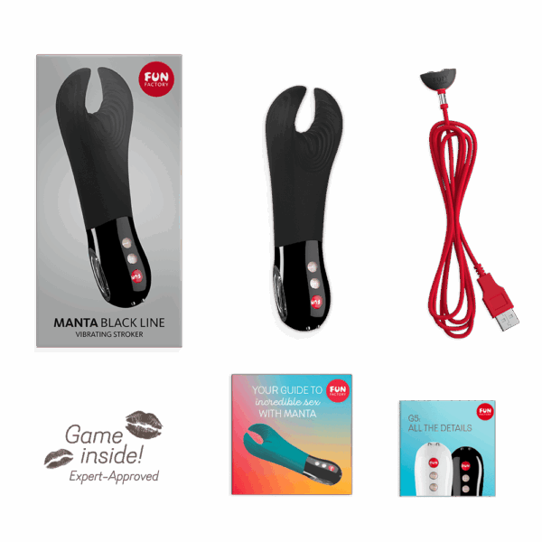 Manta - Masturbateur pour pénis - Noir – Image 10