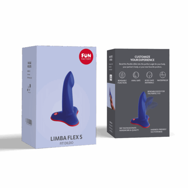 Limba Flex S - Dildo pliable - Bleu électrique – Image 6