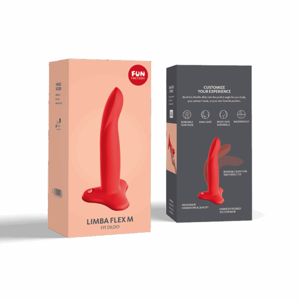 Limba Flex M - Dildo pliable - Flashy corail – Image 4
