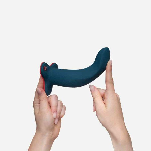 Limba Flex L - Dildo pliable - Bleu velours – Image 5