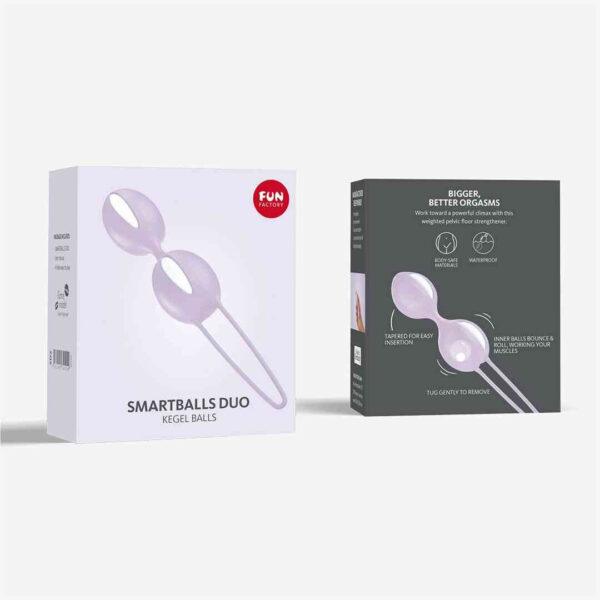 Smartballs duo - Boules de Geisha - Blanc et lilas – Image 6