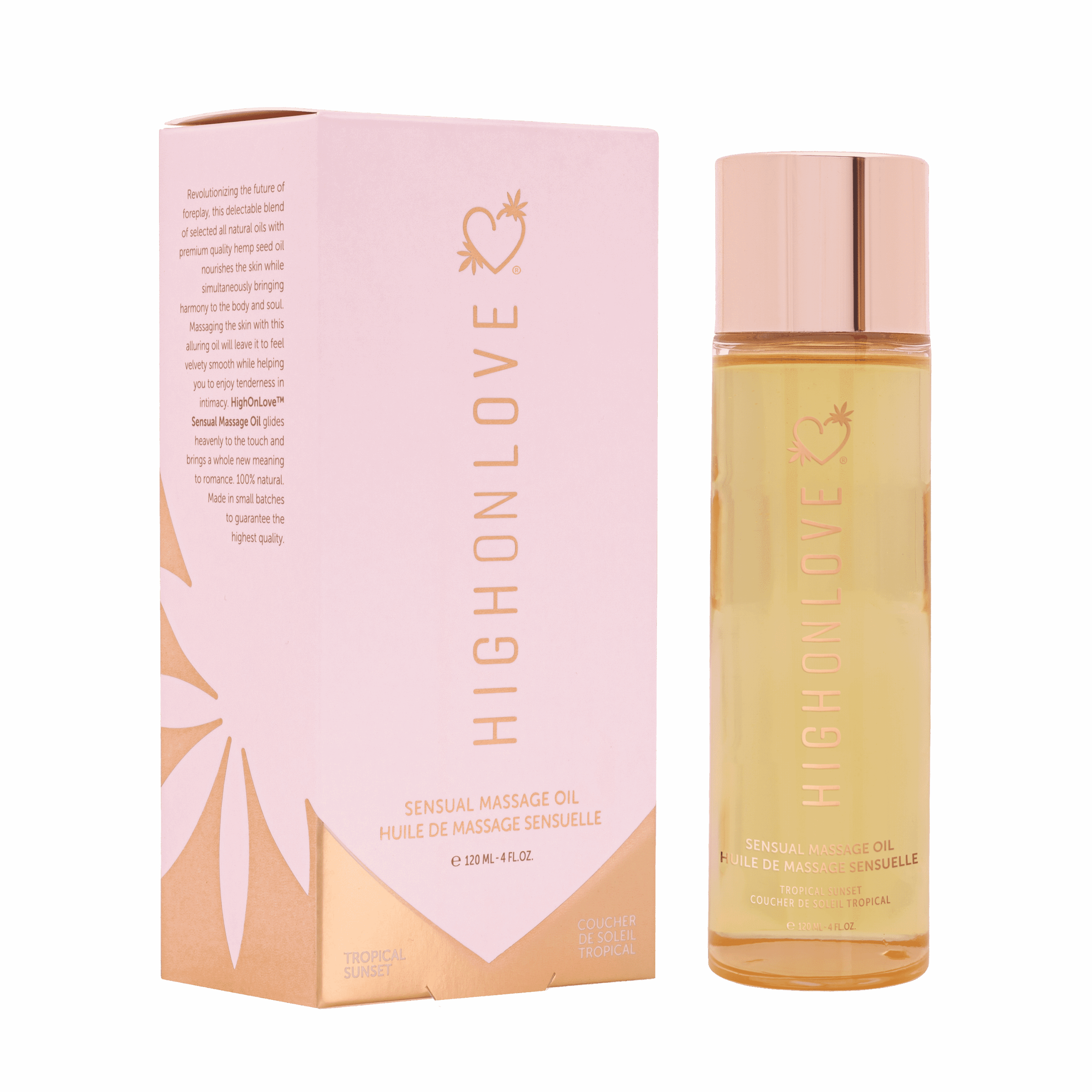 Huile de massage luxueuse Couché de soleil tropical - 120 ml