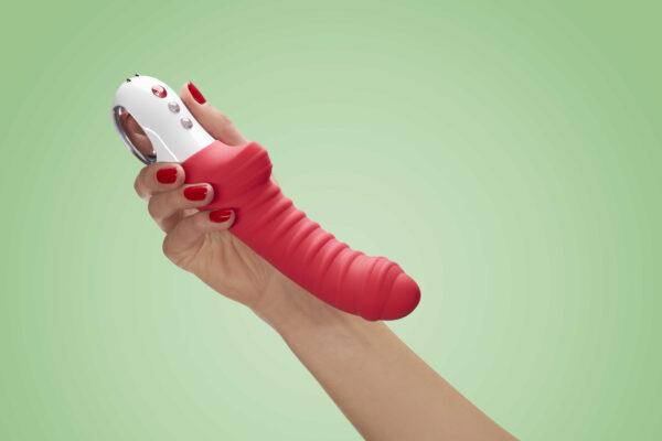 Tiger - Vibromasseur strié - Rouge indien – Image 5