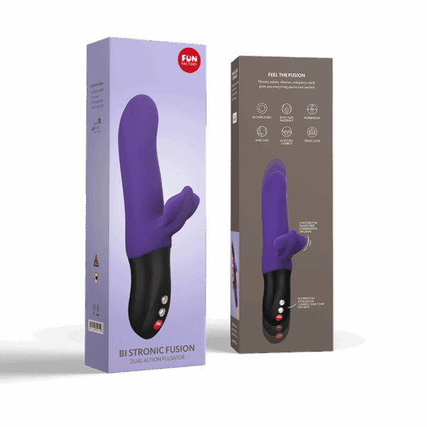 Bi Stronic Fusion - Vibromasseur Rabbit va et vient - Violet – Image 4