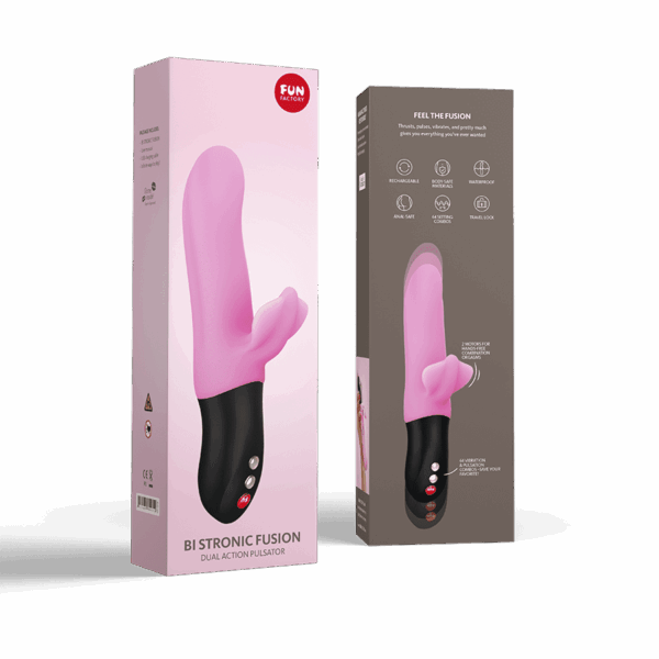 Bi Stronic Fusion - Vibromasseur Rabbit va et vient - Candy rose – Image 4