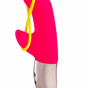 Amorino - Vibromasseur Rabbit silencieux - Rose et jaune fluo