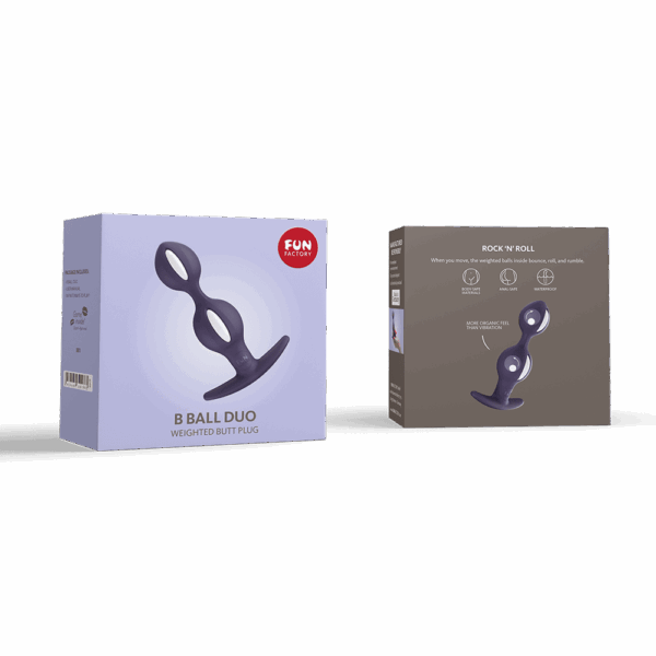 B Balls duo - Plug - Violet et blanc – Image 4