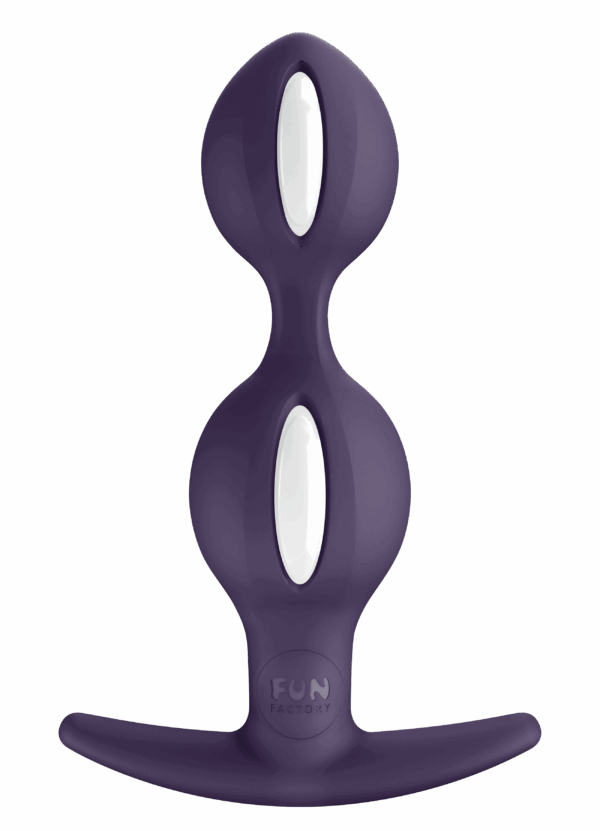 B Balls duo - Plug - Violet et blanc