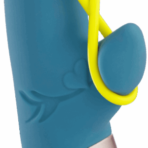 Amorino - Vibromasseur Rabbit silencieux - Pétrole et jaune fluo