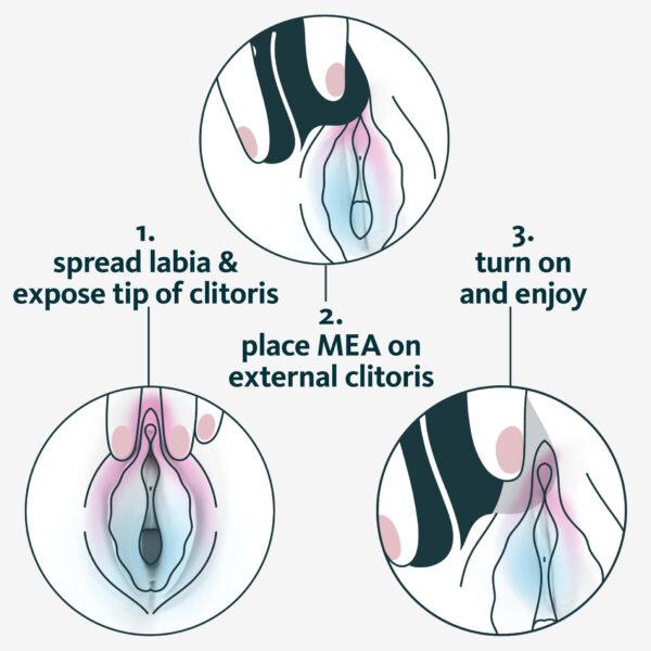 Mea - Stimulateur clitoridien - Bleu – Image 7